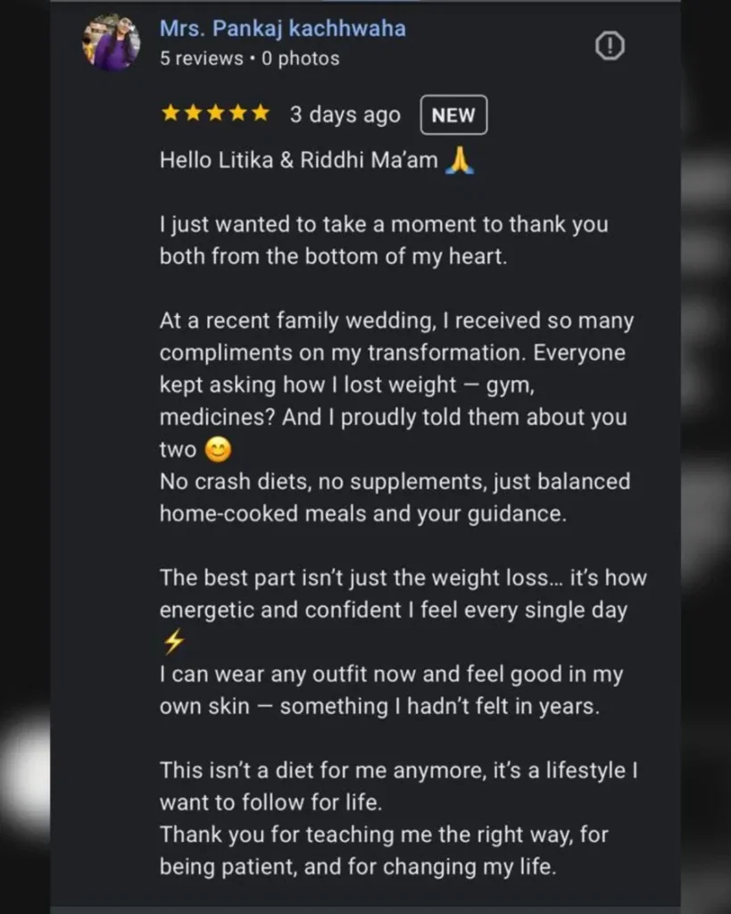 Google review screenshot - Pankaj Kachhwaha