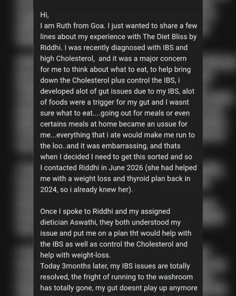 Ruth Storey, client review screenshot