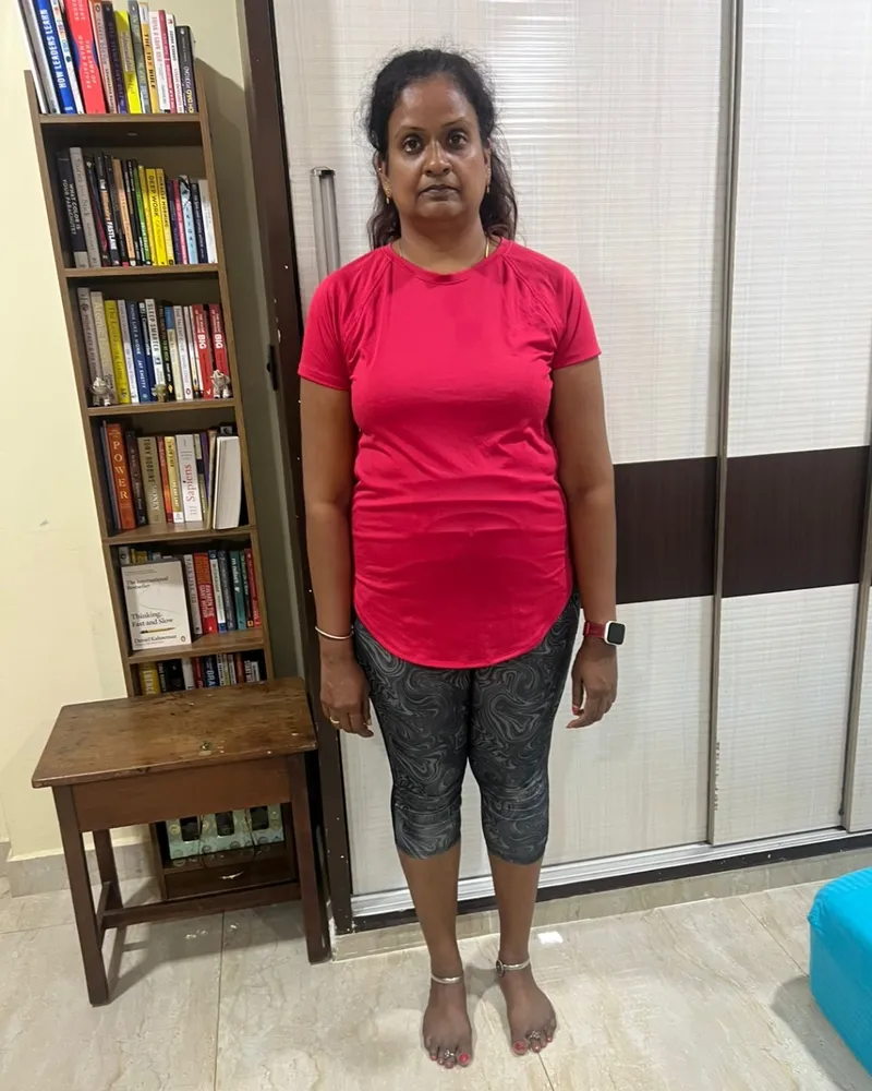 Divya Krishna at the start of her plan