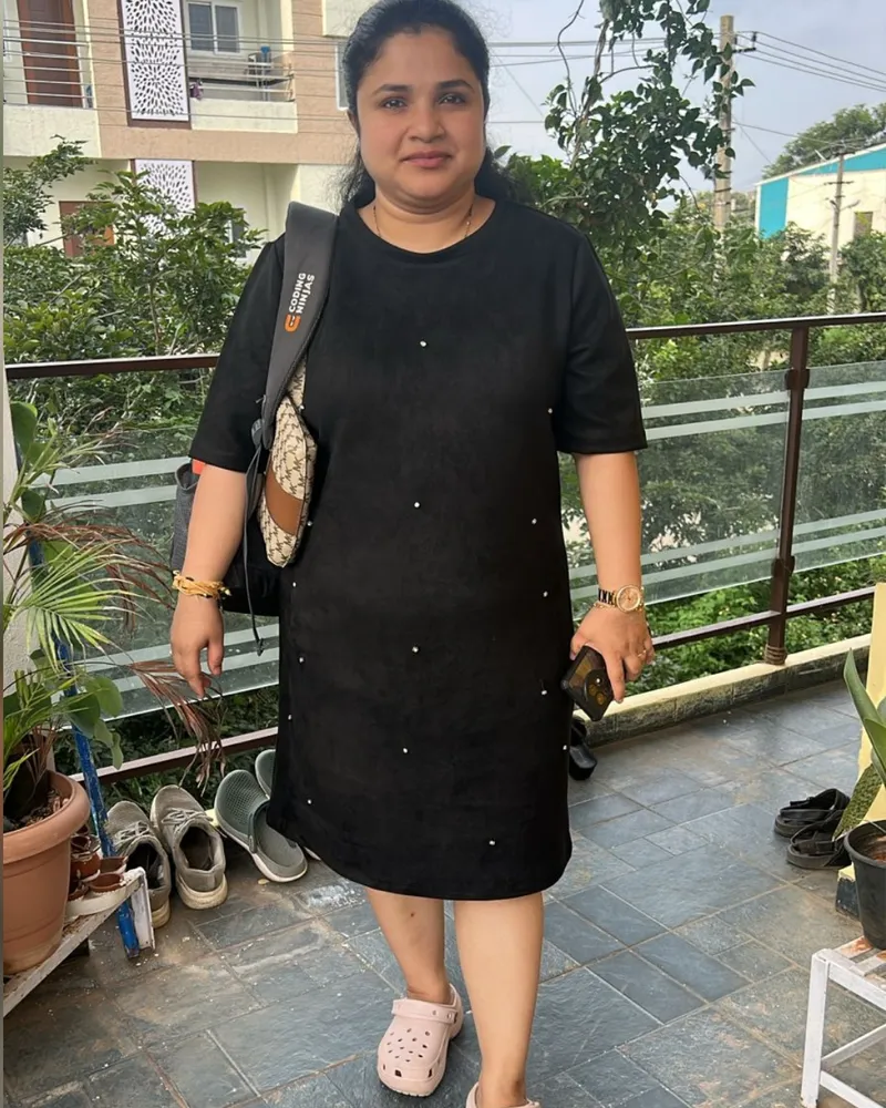 Neha Vaidhya at the start of her plan