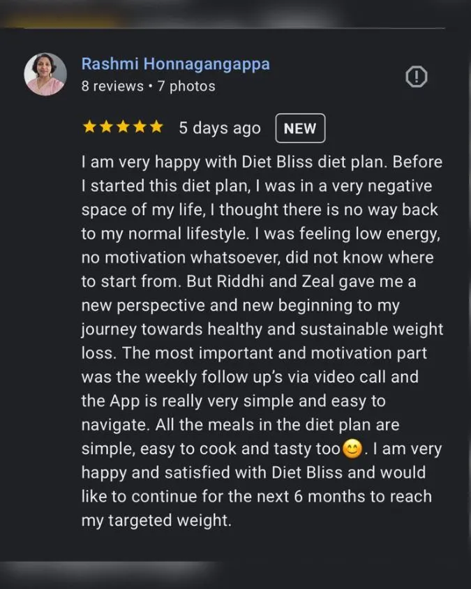 Google review screenshot - Rashmi Honagangappa